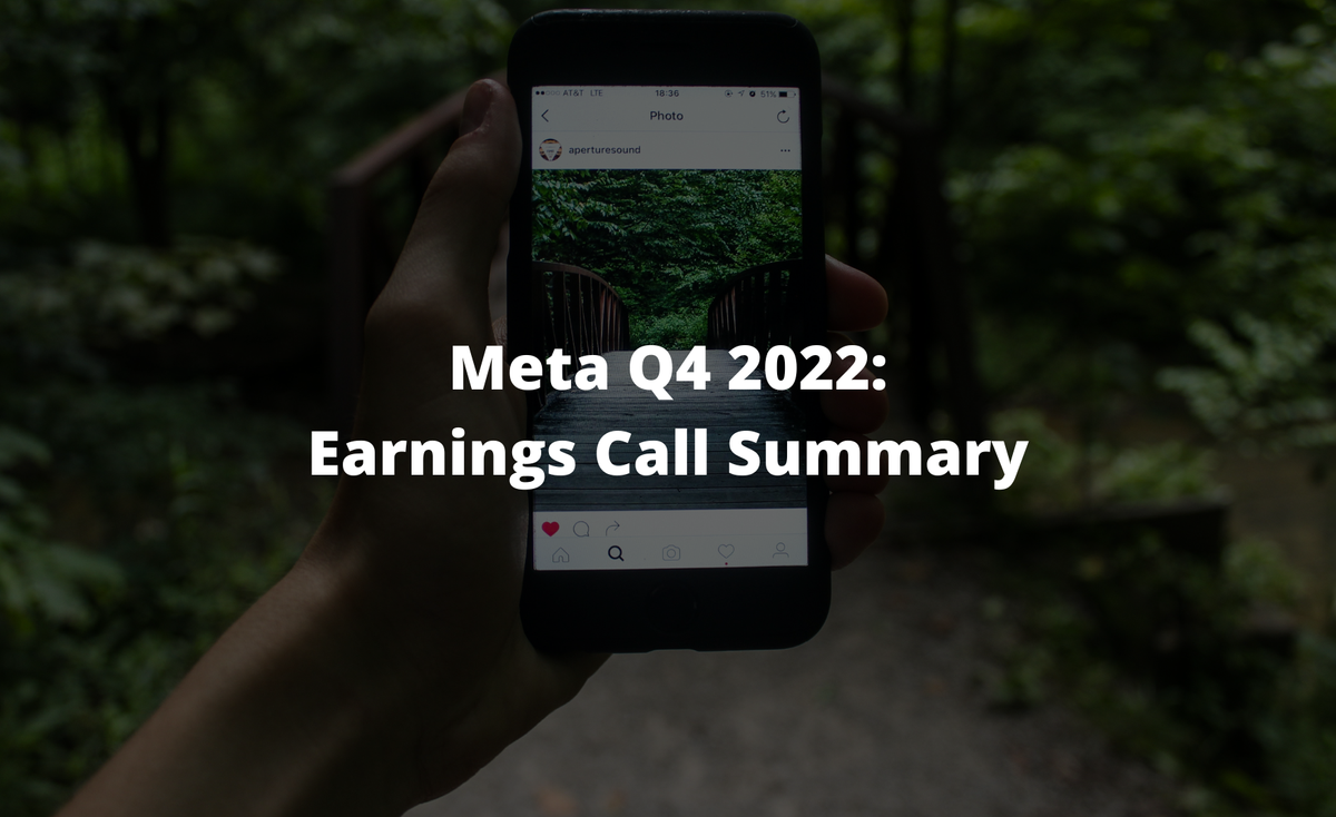 Meta Platforms (META) Q4 2022 Earnings Call Summary